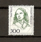 Stamps : Europe : Germany :  (RFA) Serie Basica / Fanny Hensel-Mendensohn