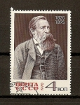 Stamps : Europe : Russia :  150 aniv. del nacimiento del filosofo Engels
