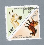 Stamps : Africa : Benin :  Caballos