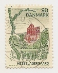 Sellos de Europa - Dinamarca -  Regiones ,Turismo (Hesselagergaard)