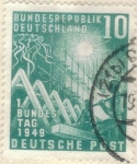 Stamps Germany -  pi ALEMANIA monumentos 1949 10
