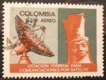 Stamps : America : Colombia :  Estación Satélite