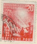 Stamps Germany -  pi ALEMANIA monumentos 1949 20