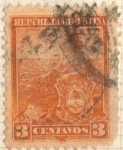 Stamps : America : Argentina :  ARGENTINA 1899-1903 3r