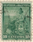 Stamps America - Argentina -  ARGENTINA 1899-1903 10r