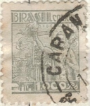 Sellos de America - Brasil -  pi BRASIL antorcha gris 1000r