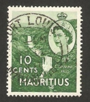 Stamps Africa - Mauritius -  elizabeth II, cascada de tamarind