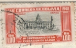 Sellos de America - Bolivia -  pi BOLIVIA centenario paz 100