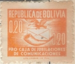 Sellos de America - Bolivia -  pi BOLIVIA jubilaciones 020