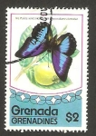 Sellos del Mundo : America : Grenada : mariposa prepona laertes demodice
