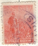 Sellos de America - Argentina -  ARGENTINA 1911 (165) Labrador 5c