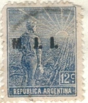 Sellos de America - Argentina -  ARGENTINA 1911 (166) Labrador 12c