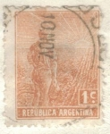 Sellos de America - Argentina -  ARGENTINA 1911 (168) Labrador 1c