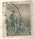 Sellos de America - Argentina -  ARGENTINA 1911 (172) Labrador 10c