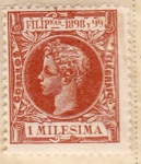 Stamps : Asia : Philippines :  Alfonso XIII 1908-99