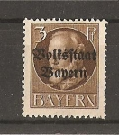 Stamps Germany -  Luis III - Sobrecargado.- Baviera.- Servicio.