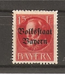 Stamps Germany -  Luis III - Sobrecargado.- Baviera.- Servicio.