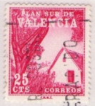 Stamps Spain -  Barraca valenciana 14