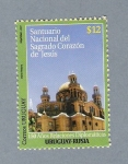 Stamps Uruguay -  150 años Relaciones Diplomáticas. Santuario Nacional del Sagrado Corazón de Jesús.