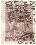 Sellos de America - Argentina -  1943 (MT429) Cabeza de la Republica. Primera Conferencia Nacional de Ahorro Postal 5c