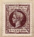 Sellos del Mundo : Asia : Filipinas : Alfonso XIII 1898-99