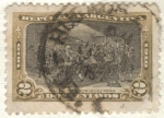 Stamps America - Argentina -  ARGENTINA 1910 (MT150) Conmemoracion del Primer Centenario de la Revolucion 1810 - Salon R. Pena 2c