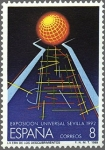 Stamps Spain -  exposicion universal de sevilla