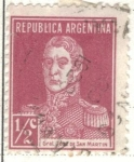 Sellos de America - Argentina -  ARGENTINA 1923 (MT281) San Martin con punto 1/2c 