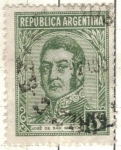 Stamps Argentina -  ARGENTINA 1935 (MT366) Emision definitiva. Proceres y riquezas Nacionales I - San Martin 3c