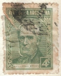Sellos de America - Argentina -  ARGENTINA 1939 (MT393) Proceres tipo de 1935 - Guillermo Brown 4c