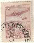 Stamps : America : Argentina :  ARGENTINA 1946 (MT467)Lineas Aereas del Estado 15c 2
