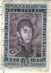 Stamps Argentina -  ARGENTINA 1950 (MT503) Centenario de la muerte del Libertador Gral San Martin 10c