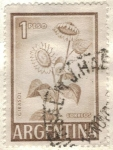 Stamps Argentina -  ARGENTINA 1959 (MT604) IIserie de Proceres y Riquezas Nacionales - Girasol 1p