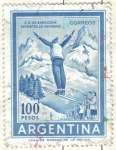 Stamps Argentina -  ARGENTINA 1959 (MT606) IIserie de Proceres y Riquezas Nacionales 100p