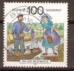 Stamps : Europe : Germany :  CARTERO  RURAL