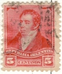 Sellos de America - Argentina -  ARGENTINA 1892 (MT98) 'Rivadabia, Belgrano, San Martin'