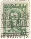Stamps Argentina -  ARGENTINA 1935 (MT366) Emision definitiva. Proceres y Riquezas Nacionales I - San Martin 3c 2