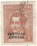 Sellos de America - Argentina -  ARGENTINA 1935 (MT368) Emision definitiva. Proceres y Riquezas Nacionales I - Mariano Moreno 5c 2