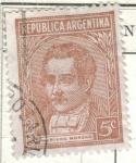 Stamps Argentina -  ARGENTINA 1935 (MT368) Emision definitiva. Proceres y Riquezas Nacionales I - Mariano Moreno 5c 5