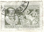 Stamps Argentina -  ARGENTINA 1947 (MT489) Cuarto Centenario del nacimiento de Cervantes 5c