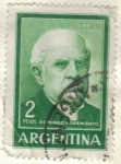 Stamps Argentina -  ARGENTINA 1963 Proceres y Riquezas Nacionales II - Domingo Sarmiento 2p