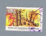 Stamps : America : Chile :  Evite los Incendios Forestales
