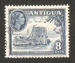 Stamps America - Antigua and Barbuda -  elizabeth II, torre martello