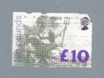 Stamps United Kingdom -  Ten Pounds