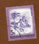 Stamps : Europe : Austria :  Scott 966. Ruinas del castillo Aggstein 