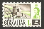 Sellos de Europa - Gibraltar -  elizabeth II, castillo 