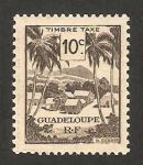 Sellos de America - Guadeloupe -  poblado