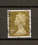 Stamps United Kingdom -  Isabel II / Dos bandas de fosforo.