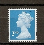 Stamps : Europe : United_Kingdom :  Isabel II / Banda de fosforo central.