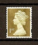Stamps : Europe : United_Kingdom :  Isabel II / Dos bandas de fosforo.